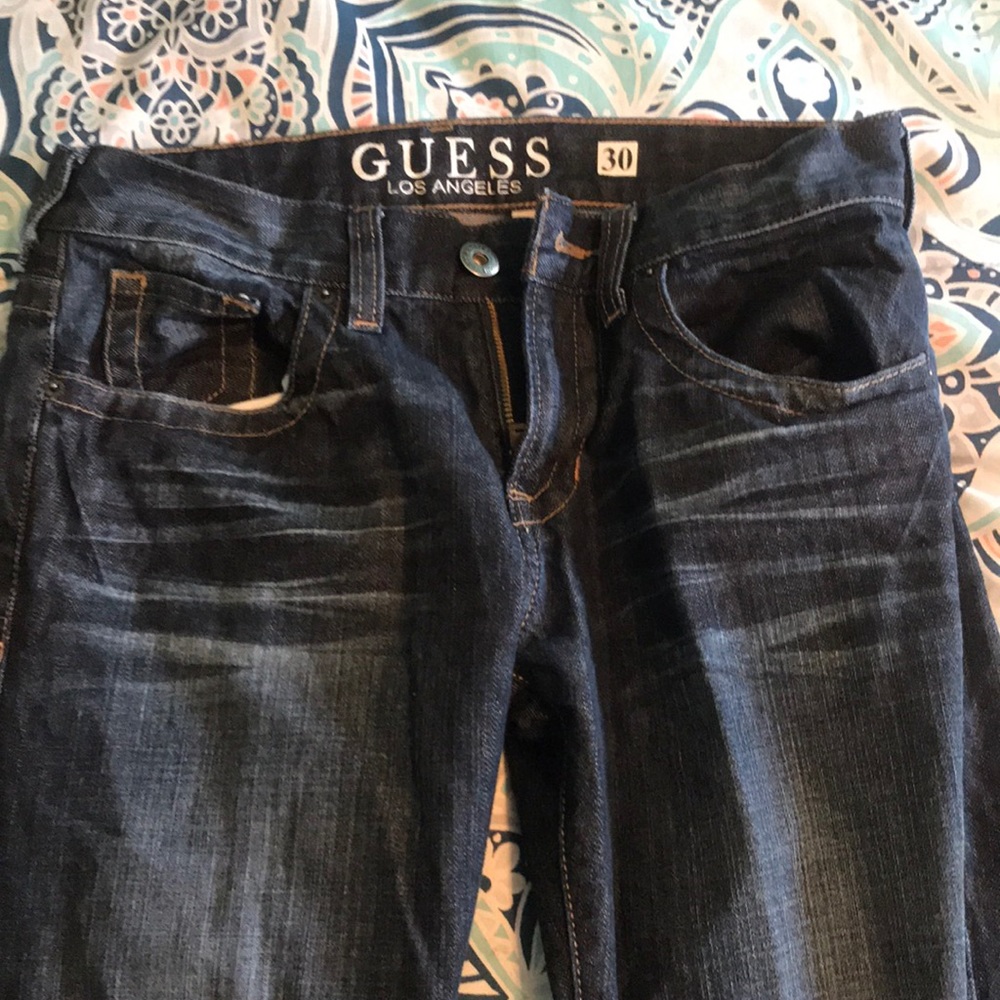 Mens GUESS straight leg jeans